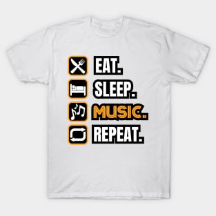 Eat Sleep Music Repeat T-Shirt